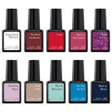 Sensationail Gel Nail Polish Color Kit - 10 mest populra gelnagelfrger - Hg glans Hllbar och snabbhrdande - Hller upp till 2 veckor - 10 de
