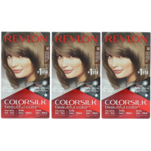 X3 Revlon 3D Hair Colour Gel Permanent Colorsilk 50 Light Ash Brown
