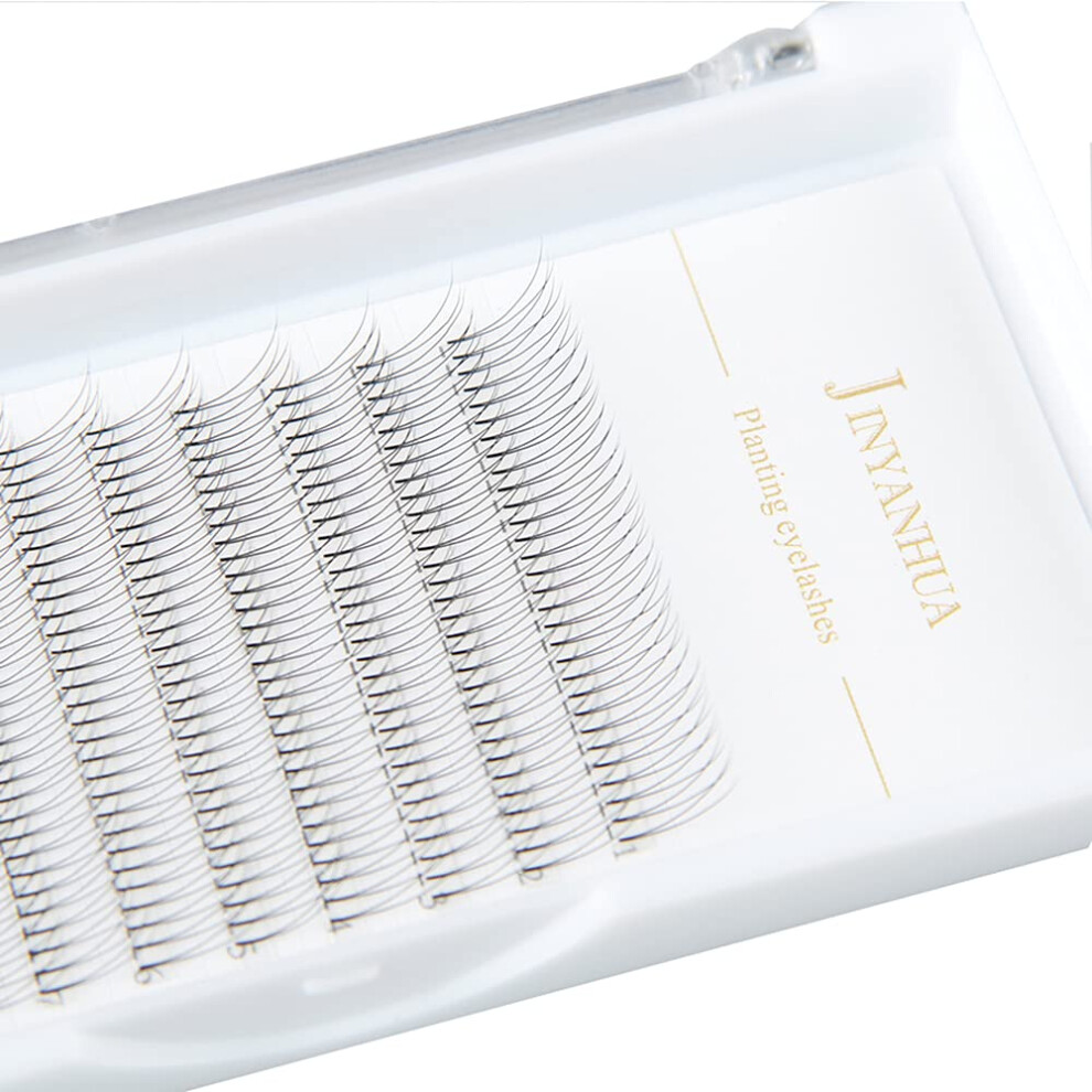 Przedluzanie Rzes 2D Volume Gotowe Rzesy Wachlarzowe Krtka Lodyga Grubosc 0,10 Mm C/D Curl 8-14 Mm Super Miekkie Recznie Robione Przedluzanie Rzes W-image