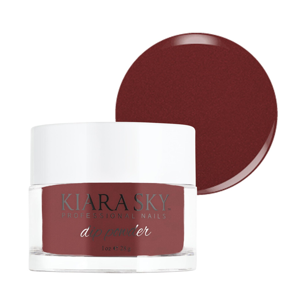 Kiara Sky Red Long Lasting Nail Dip Powder Tones 1 Oz Rustic Yet Refined Shimmer