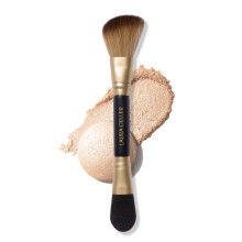 LAURA GELLER NEW YORK Dual-Ended Highlighter Brush - Multipurpose Makeup Brush for Highlighter Blush Bronzer and More - Includes Dual-Fiber Veg