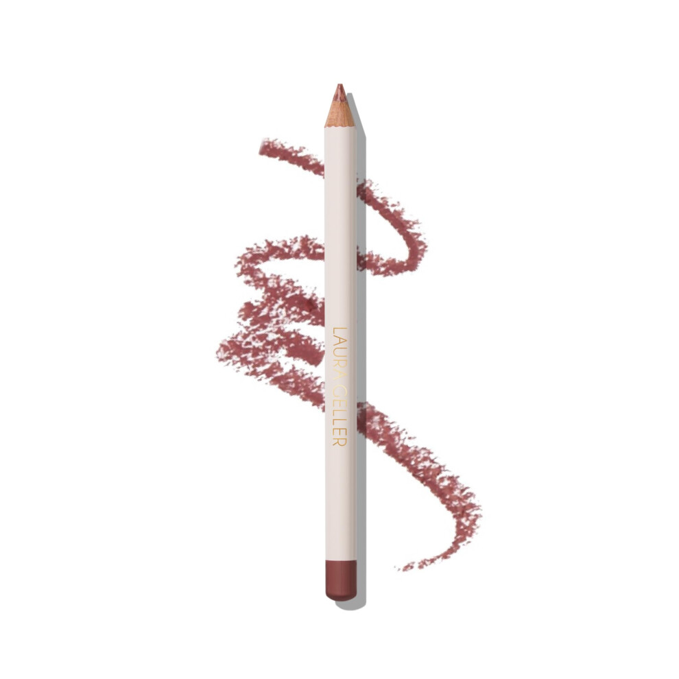 LAURA GELLER NEW YORK Marble Lips Multidimensional Liner Nouveau Neutral - Marbleized Smooth Glide Sharpenable Lip Liner for Fuller Lips