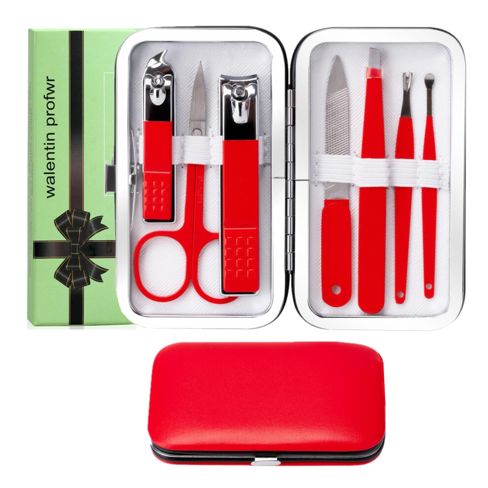 Walentin Profwr Manicure Set Nail Clipper Set Women Men Stainless Steel Toe Finger Nail Clippers Kit Personal Care Tools With Portable Travel Case Manicure Tools
