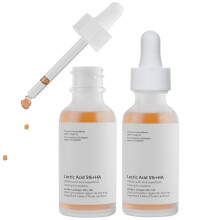 Lactic Acid Serum For Face 2 PCS Moisturizing Lactic Acid 5% + HA Face Serum For Exfoliating Dry Skin.