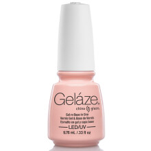 China Glaze Gelaze Diva Bride Gel lak na nehty LED/UV vytvrzovan 2 v 1 zkladn lak a gel lak s dlouhotrvajc jemnou ruovou barvou na nehty 0,33 f