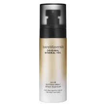 bareMinerals Original Mineral Veil Natural Matte Setting Spray 24HR Maquiagem Lock & Oil Control Frmula  prova de suor e transferncia sem lco