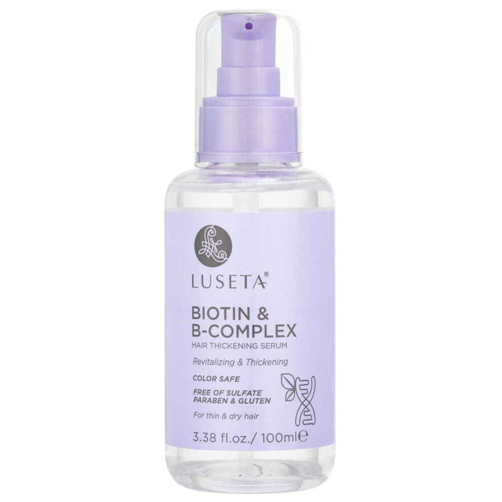 L Luseta Luseta Biotin B-Complex Hair Oil Thickening & Strengthening For Thin And Dry Hair Promote Hair Growth 3.38Oz