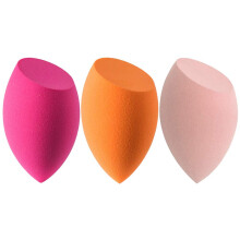 Makeup-svampe s?t til t?r og v?d brug - Foundation-blandingssvamp til Concealer Blush Powder Multi-farve blendersvampe (4 stk - flerfarvet A) (3