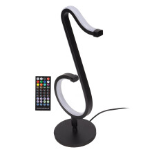Lámpara de mesa con nota musical 20W RGB negra 35 x 11 cm
