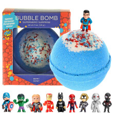 Superhelden -Badbomben fr Kinder mit berraschungsspielzeug im Inneren - Jungen Bad Bomben mit Superheldenspielzeug (1 Pack) - Fruchtiger Geruch