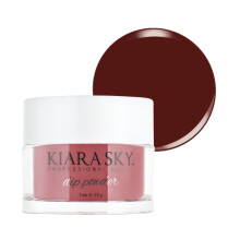 Kiara Sky Long Lunga, toni rossi in polvere per unghie 1 oz marrone riyalistico