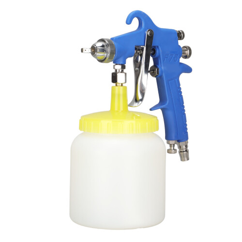 F 75 1.5mm Hydrocone Farb-Spritzpistole 435 ml/min Blau 1