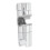 Universal-Duschhalter-Klemme 18–25 mm 360 Chrom 14
