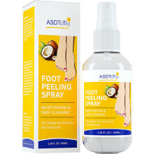 Instant Foot Peeling Spray- Kokosnoot Foot Peeling Spray Verwijdert onmiddellijk dode huidcellen Hydrateren en voeden. Exfolieer droge, ruwe huid