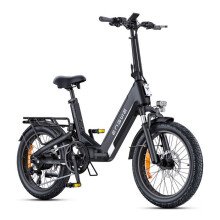 ENGWE L20 3.0 Boost - Bicicleta Eléctrica Plegable de 20" - Batería Extraíble 48V13.5Ah - Autonomía 100km - Frenos de disco hidráulicos, Negro