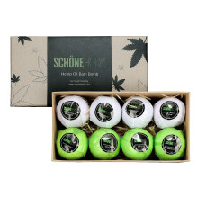 Hanfbad Bomben Groer Satz von 8 Badbomben. Durch Schone Krper 2 entspannende Dfte von erfrischender Minze und Hanfl sowie beruhigende Lavende
