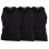 (Red, 2XL) D555 Pure Cotton Long Length 3 Pack Vests 4