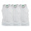 (White, 2XL) D555 Pure Cotton Long Length 3 Pack Vests 1
