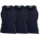 (White, 2XL) D555 Pure Cotton Long Length 3 Pack Vests 16