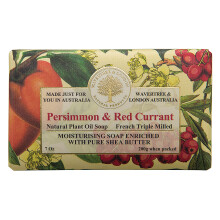 Wavertree & London Persimmon & Red Currant Duftende Naturseifen (2 Stück), 7 oz Feuchtigkeitsspendende Seifen