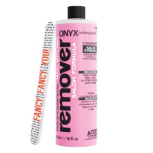 Onyx Professionele Nagellakremover met 7 inch Vijl, Aardbei Geur, Gemaakt in de VS, 16 fl oz - Hydraterende Formule, Aceton