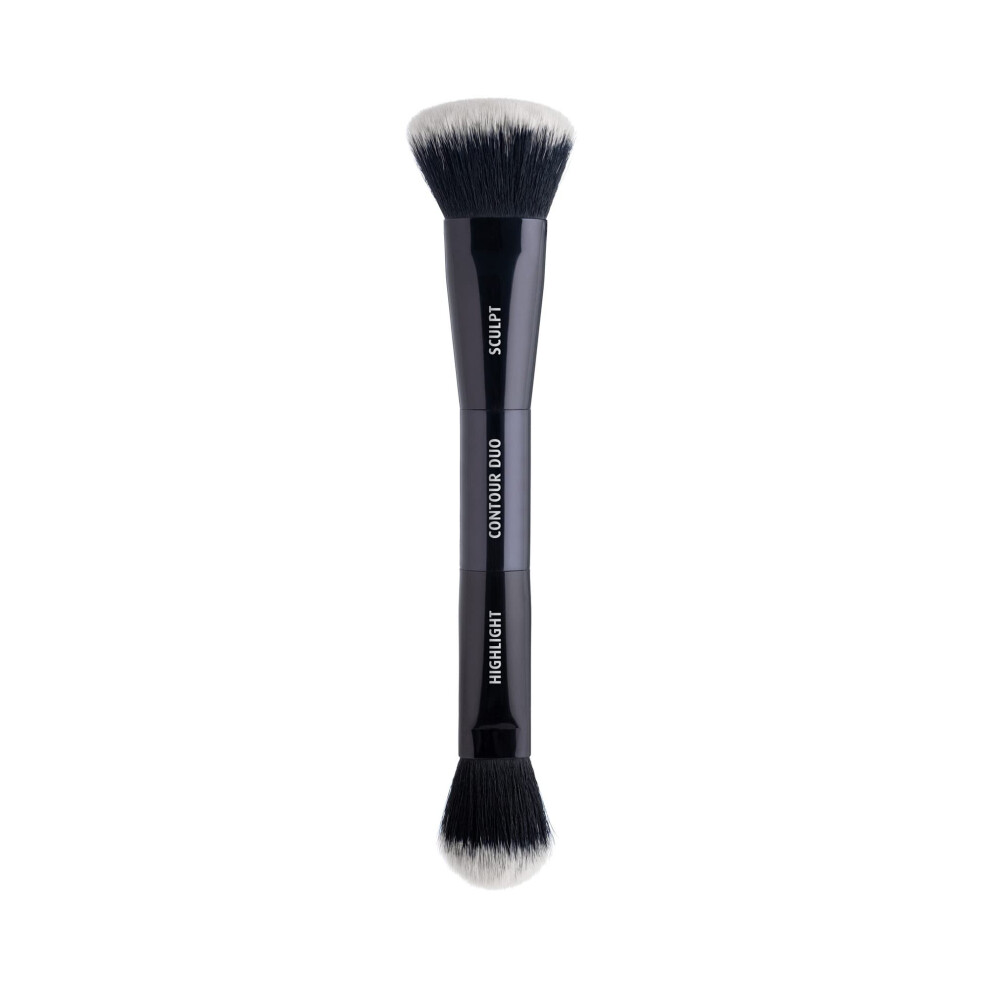 Lune+Aster Contour Duo Brush - Wielozadaniowy, Weganski Pedzel Contour Duo Z Podwjna Koncwka. - Weganski, Bez Parabenw-image