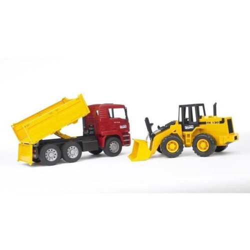 Bruder Bruder MAN TGA 1:16 Kipper mit Radlader 2