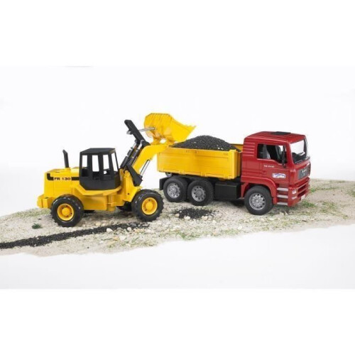 Bruder Bruder MAN TGA 1:16 Kipper mit Radlader