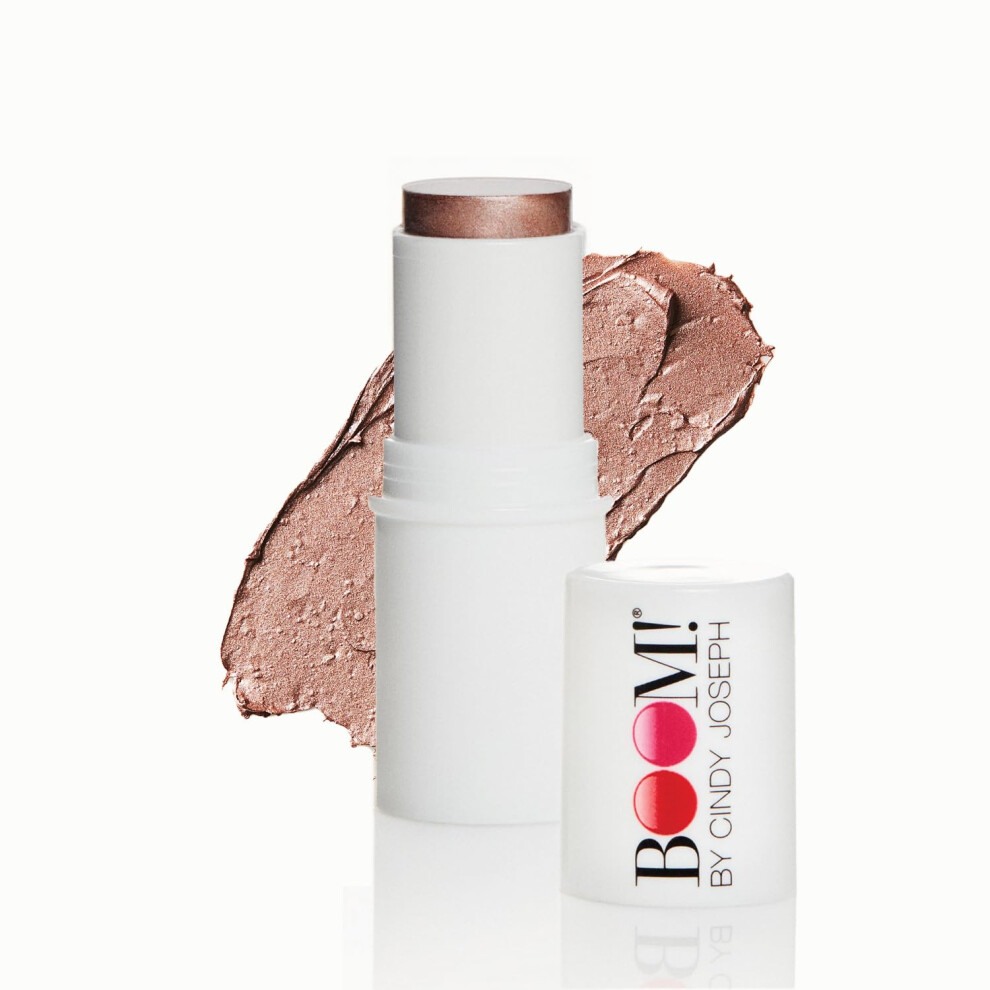 Boom! By Cindy Josep Cream Boomstick Glimmer Highlighter Makeup Stick Subtle Shimmer Face Highlighter Stick For Mature Skin Hydrating Makeup For Cheekbones Brow B