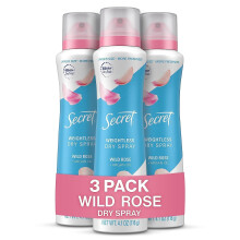 Déodorant Antitranspirant Spray Sec pour Femmes, Protection 48h Contre la Transpiration et les Odeurs, Rose Sauvage