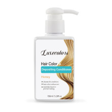 Luxecolors Kleurafgevende Haarmasker, Haarverfrissende Conditioner, Niet-schuimend, Dierproefvrij 5.28 fl.oz (Honing)