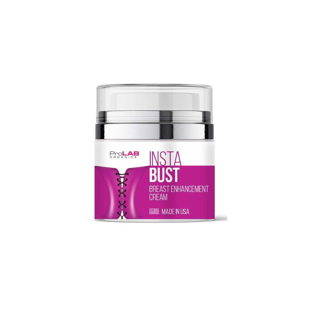 Prolab Organics Cream Instabust Breast Enhancement - Bust Firming & Lifting Formula For Fuller Rounder Bigger Breasts - Volume Boosting Topical