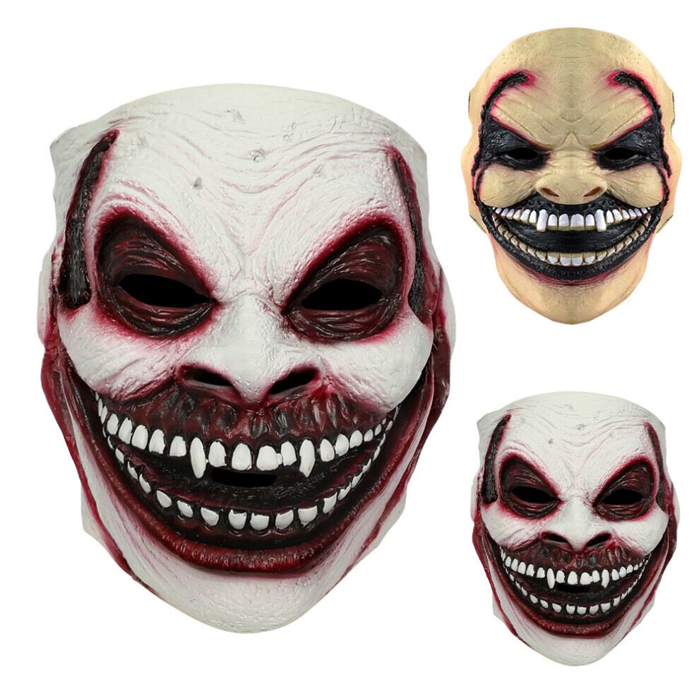 (White) Halloween Latex Horror Zombie Mask Scary Creepy Bray Wyatt Masks Cosplay Props-image-OPC-PJNRXJN-NEW