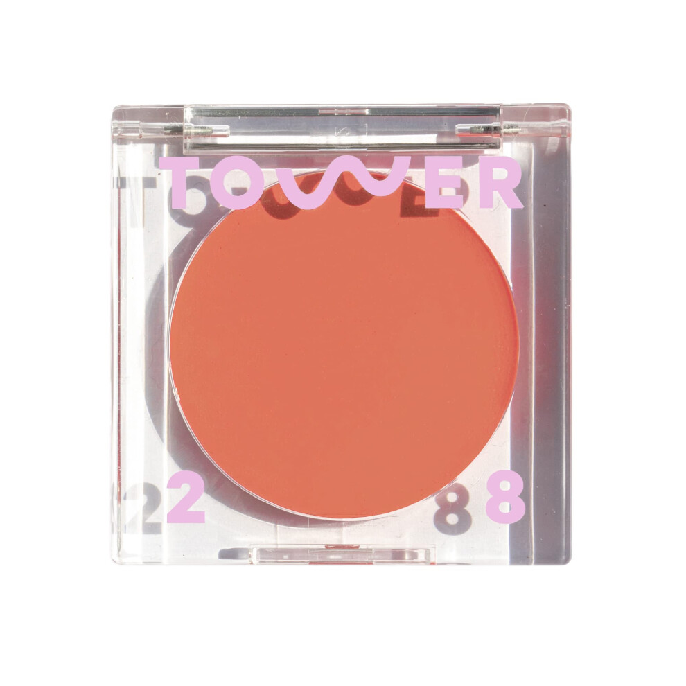 Tower 28 Cream/Peach Beauty Beachplease Blush For Cheeks And Lips - Multi-Purpose Lip And Cheek Tint In Sun-Kissed Blush - For Sensitive Skin - C