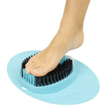 Vive Foot Scrubber til brug i brusebadet - F?drens til d?d hud med pimpsten - Massager og b?rsteeksfoliering - Callus Remover Forbedrer cirkulati