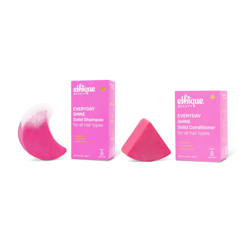 Set de Sampon si Balsam Solid Ethique Beauty pentru Par Stralucitor cu Vitamina C