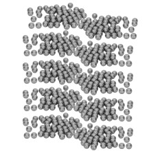 500 piezas de bolas de acero al carbono 8mm/0.31in plateadas