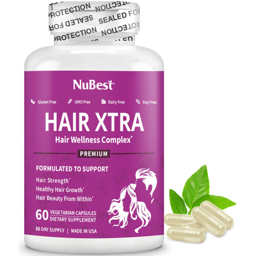 NuBest, Hair Xtra, 60 Capsules Végétariennes