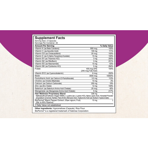 NuBest, Hair Xtra, 60 Capsules Végétariennes 2