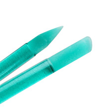 Bona Fide Beauty Glas Nagelriemenschieber - 1pc Groene Manicure Stick met Case
