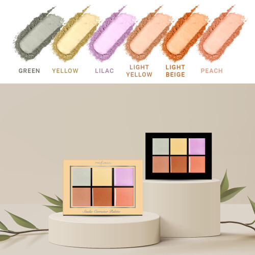 Profusion Cosmetics Studio Corrector Palette voor Stralende, Even Huidskleur 1