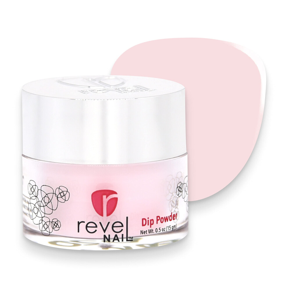 Revel Nail Pink Dip Powder - Powder Dip Nail Polish Chip Resistant Dip Nail Powder With Vitamin E And Calcium Diy Manicure Erica