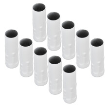 10 piezas E14 Portavelas tubo 260g 25x80mm Blanco