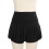 L Schwarzer Plissee-Tennisskirt mit Shorts Polyester 13