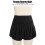 L Schwarzer Plissee-Tennisskirt mit Shorts Polyester 9