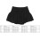 L Schwarzer Plissee-Tennisskirt mit Shorts Polyester 6