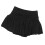 L Schwarzer Plissee-Tennisskirt mit Shorts Polyester 16