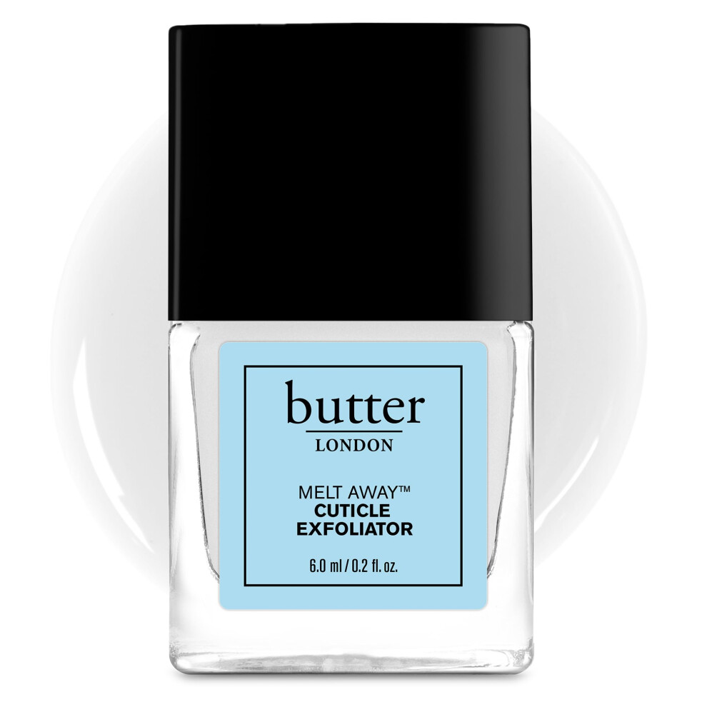 butter LONDON Cuticle Remover Liquid Melt Away - Cuticle Softener Oil Exfoliator Gently Removes Dry & Overgrown Skin - Nail Care for Clean & Hea