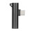Adattatore splitter USB-C per audio da 3,5 mm e ricarica, 2 in 1, per telefoni e tablet, nero 12