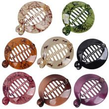 Petunny 8Pcs Banana Hair Clips,Banana Ponytail Holder Clip for Women French Banana Clip Hair Comb Retro Plastic Clips Ponytail Hair Clip Comb Pin for